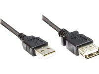 Good Connections - Usb-Förlängningskabel - Usb 2.0 Typ A (W) -&Gt  Usb 2.0 Typ A (M) - 5M - Svart (2511-Of5s)