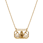 Zodiac Cancer Necklace (Krepsen) - Gold