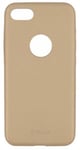 "Slim Synthetic Leather Back Case iPhone 8" Gold