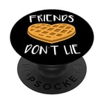 PopSockets Friends Don't Lie T-Shirt Funny Waffle Phone grips Gift PopSockets PopGrip: Swappable Grip for Phones & Tablets