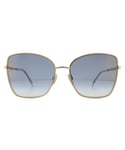 Jimmy Choo Womens Sunglasses ALEXIS/S 000 1V Rose Gold Blue Gradient Metal - One Size