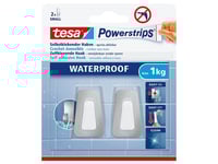 Tesa 59783-00000, Inomhus, Handdukskrok, Vit, Metall, Plast, Självhäftande Remsa, 1 Kg