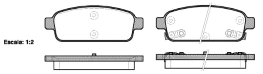 Bromsbelägg - Opel - Astra, Mokka, Zafira, Ampera, Cascada. Chevrolet - Cruze, Orlando, Trax, Volt