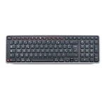 Contour Balance Keyboard | Wireless keyboard with USB Receiver | UK Layout | Super Slim | Numeric Keypad + Media Keys | Home and Office | For Windows and Mac