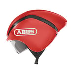 ABUS GameChanger TT Time Trial Helmet - Aerodynamic Cycling Helmet with Optimal Ventilation for Men and Women - red, Size L