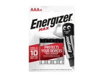 Energizer MAX – AAA, Engångsbatteri, AAA, Alkalisk, 4 styck