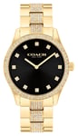 Coach 14400035 Brooks (38mm) Black Dial / Gold-Tone Watch