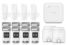 Bosch Smart Home Heating Set, 8x radiator thermostat II, 4x room thermostat II, 4x door/window contact II, 1x controller II