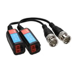 BNC Video Balun 8MP 4K HD CCTV Over LAN/Ethernet Network Adapter Cable (PAIR)