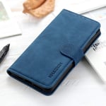 Phone Case for HTC Desire 20 Pro, Sturdy Practical HTC Desire 20 Pro Phone Case, Magnetic Flip Wallet Case for HTC Desire 20 Pro, Blue