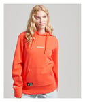 Superdry Womens Micro Logo Hoodie - Coral Cotton - Size X-Small