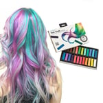 24 St Hårkritor / Hair Chalk Multifärg