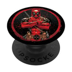 PopSockets Marvel Deadpool Wade Wilson Icon PopSockets Support et Grip pour Smartphones et Tablettes