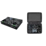 Denon DJ PRIME GO – Portable DJ Set/Smart DJ Console with 2 Decks, WIFI Streaming, 7-Inch HD Touchscreen & UDG GEAR U8312BL Creator Denon DJ Prime Go/Akai Live II Hardcase Black