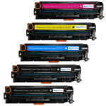5 Toner Cartridges XL for HP Colour LaserJet Pro MFP M377dw, M477fdn, M477fnw