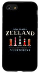 Coque pour iPhone SE (2020) / 7 / 8 Zélande, côte de la mer du Nord Pays-Bas, phares dessin