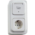 Schneider Electric Trend 189786700 Timer elektronisk, 2-pol med vägguttag