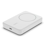 Belkin Qi2 MagSafe Powerbank med Kickstand 8000mAh - Vit