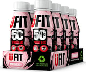 UFIT High 50G Protein Shake, No Added Sugar, Low in Fat, Strawberry Flavour Read