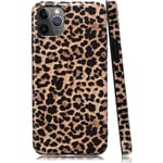 Leopard Cheetah Print phone case för Iphone 12 och 12 Pro Girly Design Mjukt flexibelt skyddande lyxigt gummigel cover (iphone 12/12 Pro)