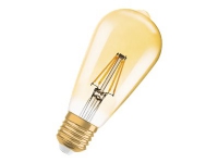 OSRAM Vintage 1906 - LED-glödlampa med filament - form: ST64 - klar finish - E27 - 4 W (motsvarande 35 W) - klass F - varmt vitt ljus - 2400 K - klar