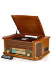 Vintage Retro 8-IN-1 HIFI Stereo System with Vinyl Record & CD Player