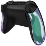eXtremeRate Chameleon Green Purple Back Panels, Comfortable Non-Slip Side Rails Handles, Game Improvement Replacement Parts for Xbox Series X/S Controller - Controller NOT Included