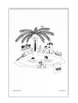 Ögon - 1956 - Pool Party Home Decoration Posters & Frames Posters Black & White Multi/patterned Olle Eksell