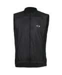 Oakley Jawbreaker Road Jersey Cycling Lightweight Vest Black - Mens Textile - Size Medium