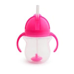 Munchkin Tip & Sip Click Lock Weighted Straw Trainer Cup Pink 6m+ 207ml