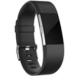 Silikonarmband Fitbit Charge 2 Svart
