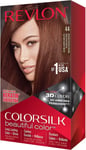 3x Revlon Colorsilk Permanent Hair Colour Dye - 44 Medium Reddish Brown