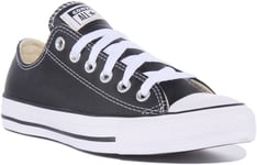 Converse 132174C Chuck Taylor All Star Leather Black Size 3 - 13