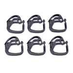50-pack gardinkrokar för Greenhouse Shade System Svart