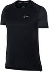 Nike 932499 W Nk Dry Miler , T-Shirt Femme, Noir - FR : XS (Taille Fabricant : XS)