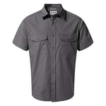 Craghoppers Men's Kiwi Short Sleeve Shirt, Ombre Blue, S