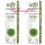 Safa Skin Therapy Oil Dry Skin /Stretch marks %100 Organic 125ml -2 Pack RRP £24