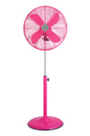 Premier Housewares Oscillating Floor Standing Fan with 3 Speeds, Hot Pink