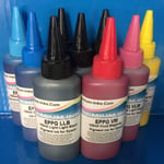 9*100ml PIGMENT PRINTER INK REFILL BOTTLE FITS EPSON STYLUS PHOTO R3000 R 3000