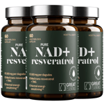 Pure NAD+ 300mg + Resveratrol 3x60k