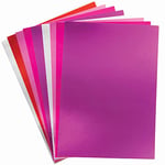 Baker Ross Metallic Valentines Card - Pack of 20, Valentine's Craft Card for Kids (FC302)