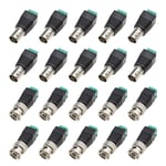 10 Pairs of BNC Male & Female Connector Adapters with Solderless Screw Terminals Set for CCTV Surveillance Camera Monitor Video Recorder