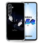 Cokitec Coque Renforcée en Verre Trempé pour Samsung Galaxy A54 5G Manga Naruto Sasuke Itachi