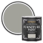 Rust-Oleum Grey Furniture Paint in Gloss Finish - Tyne Fog 750ml