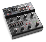 Vonyx VMM401 USB-mixer - 4-kanals mixer Bluetooth, USB-ljudgränssnitt, VMM401 USB-mixer - 4-kanals mixer Bluetooth, USB-ljudgränssnitt