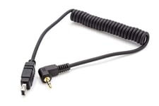 vhbw Câble de déclenchement à distance compatible avec Nikon D3000, D3100, D3200, D3300, D40, D40x appareil photo, reflex - Câble de connexion, 90 cm