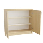 Bänkskåp Mora, djup 320 mm, björk, cylinderlås