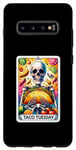 Galaxy S10+ Funny Tarot Card Taco Tuesday Oh Yeah Skeleton Tacos Foodie Case