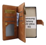 XL Standcase Lyxfodral Samsung Galaxy S23 Ultra 5G (Brun)