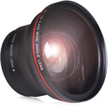 Pickle Power 52MM 0.43x Professional HD Wide Angle Lens (w/Macro Portion) for Nikon D7100 D7000 D5500 D5200 D5100 D3300 D3200 D3100 D3000 Cameras